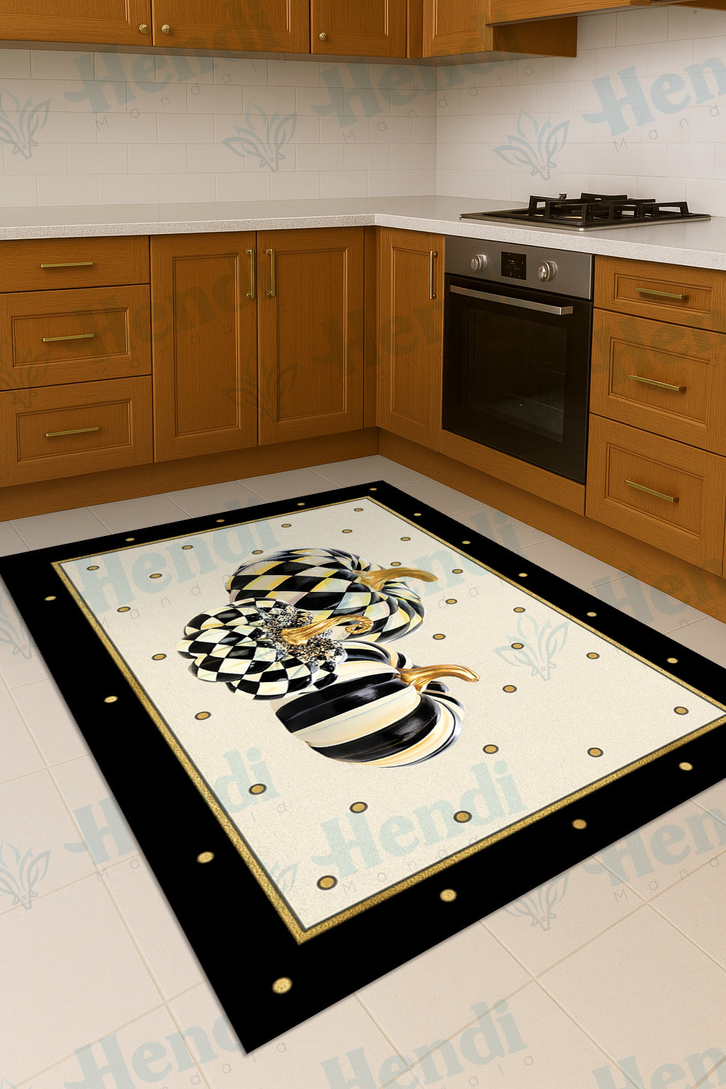 Chef hat - Non-Slip Kitchen Printed Rug