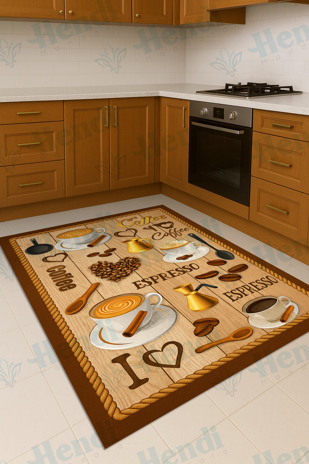 Klove - Non-Slip Kitchen Printed Rug