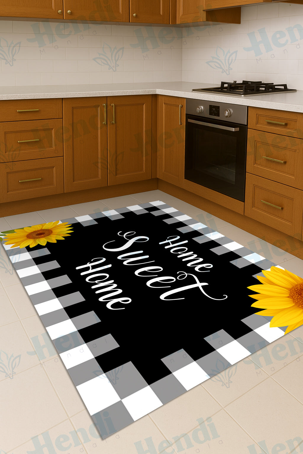 OLA Shine - Non-Slip Kitchen Printed Rug
