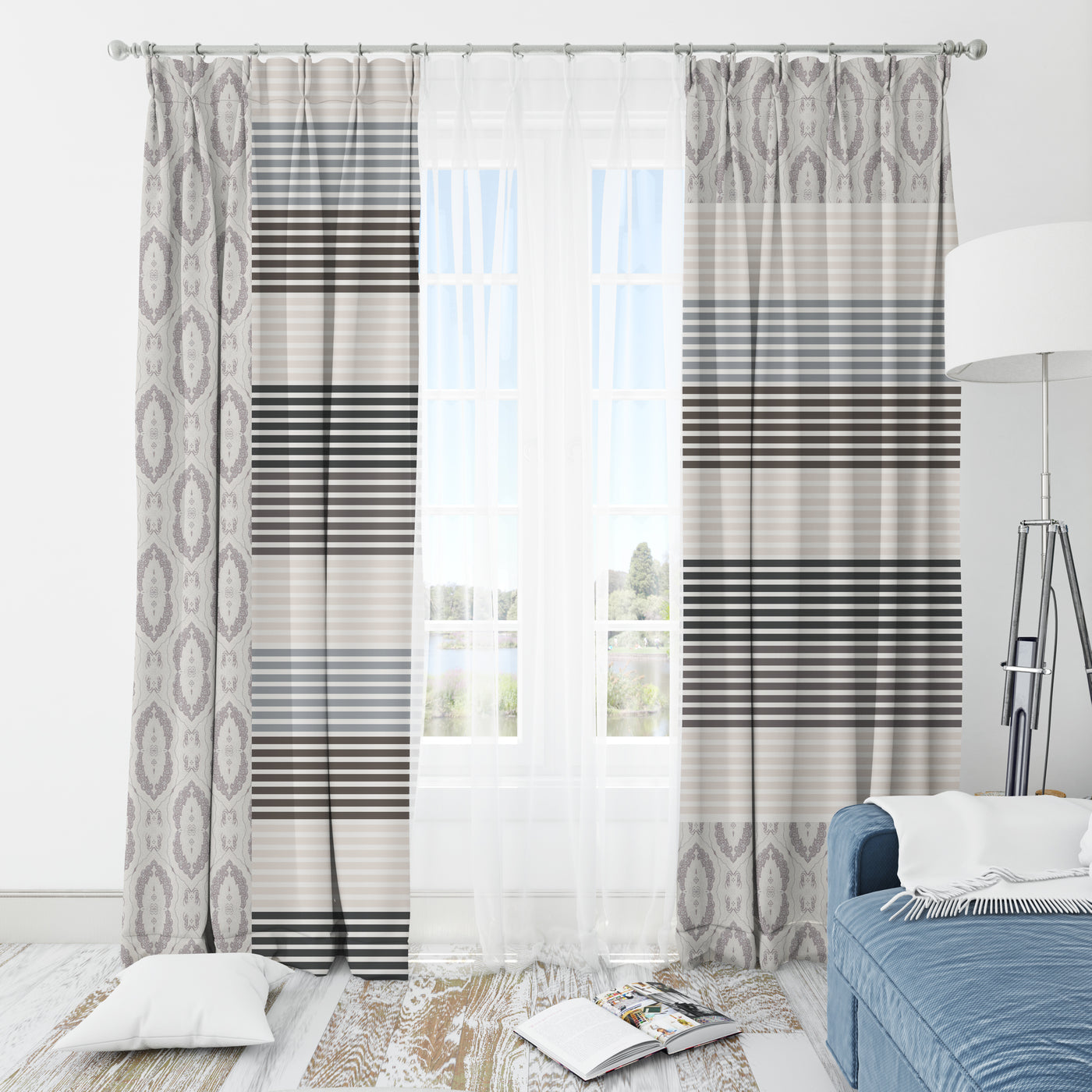 Bina Printed Window Curtain