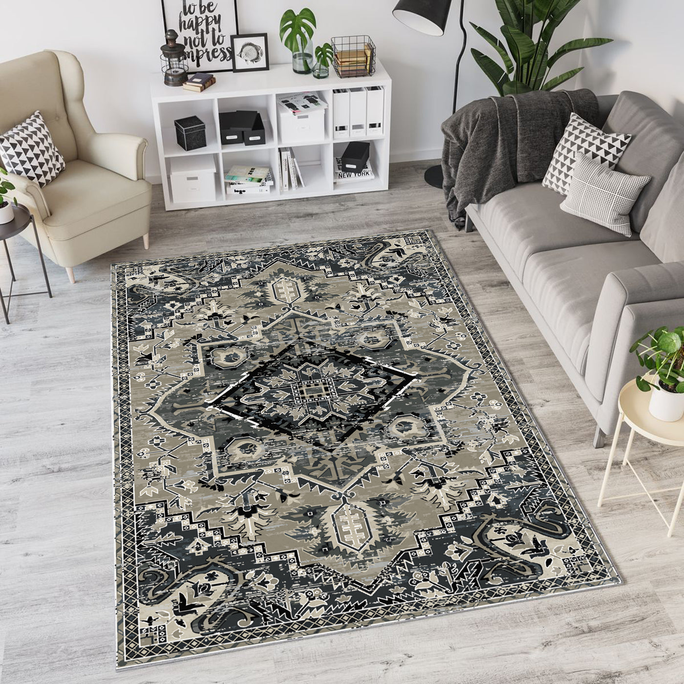 Distressed Vintage Rug