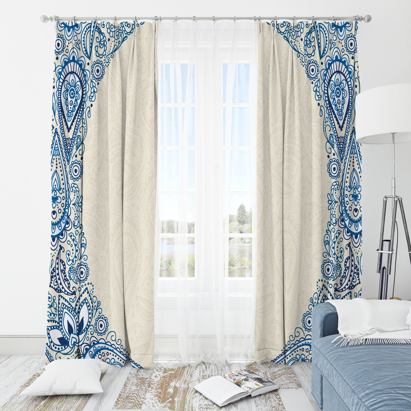 Botanical Printed Window Curtains for Natural Decor