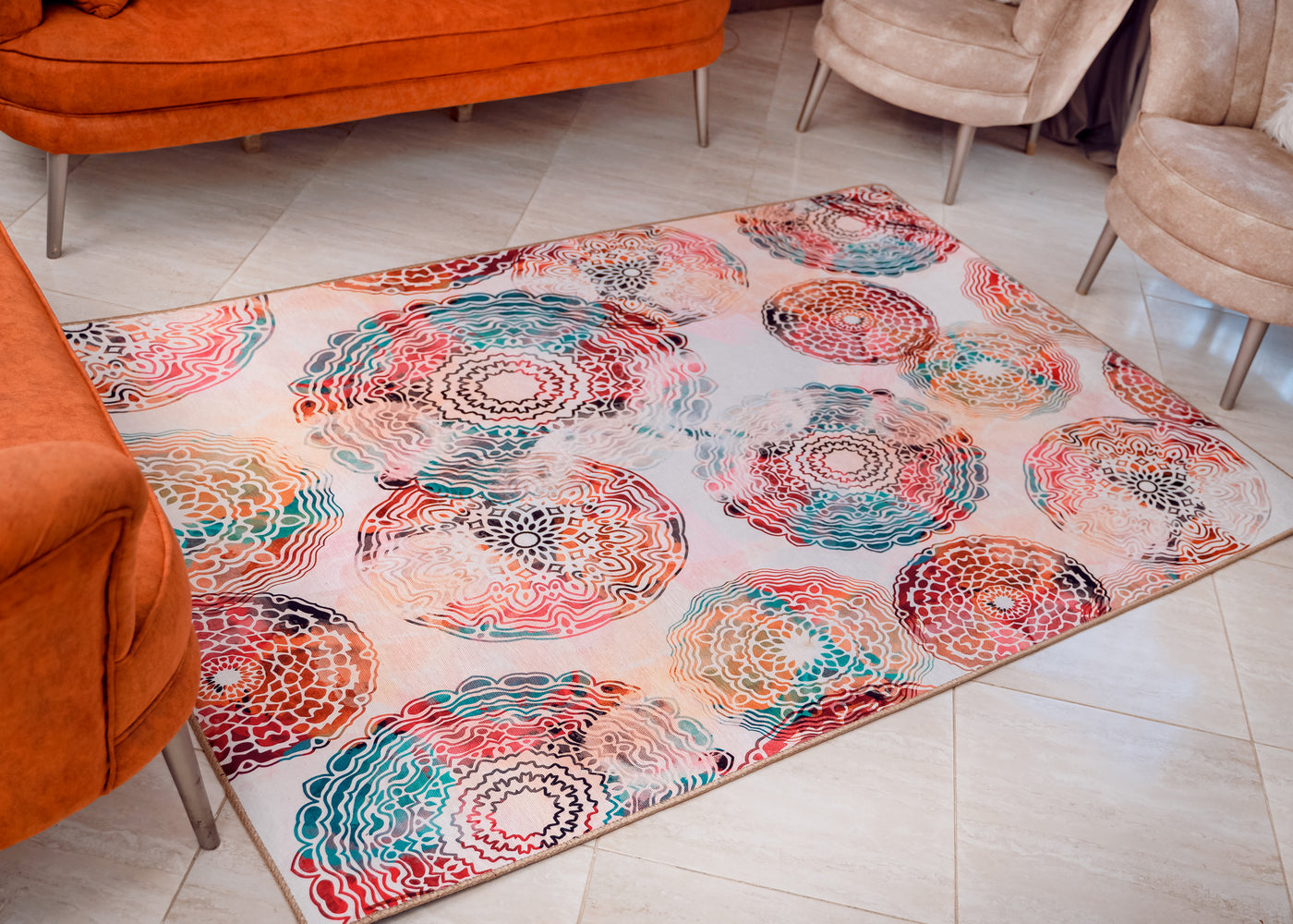 Veer - Modern Area Printed Rug