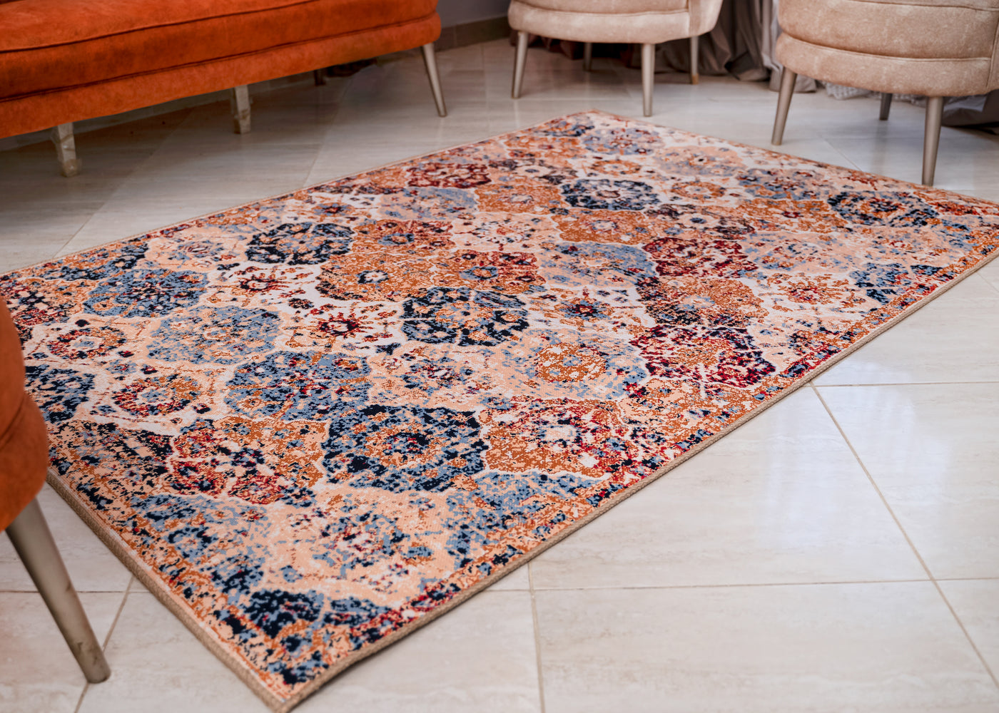Qahira - Luxury Touch printed Area Rug