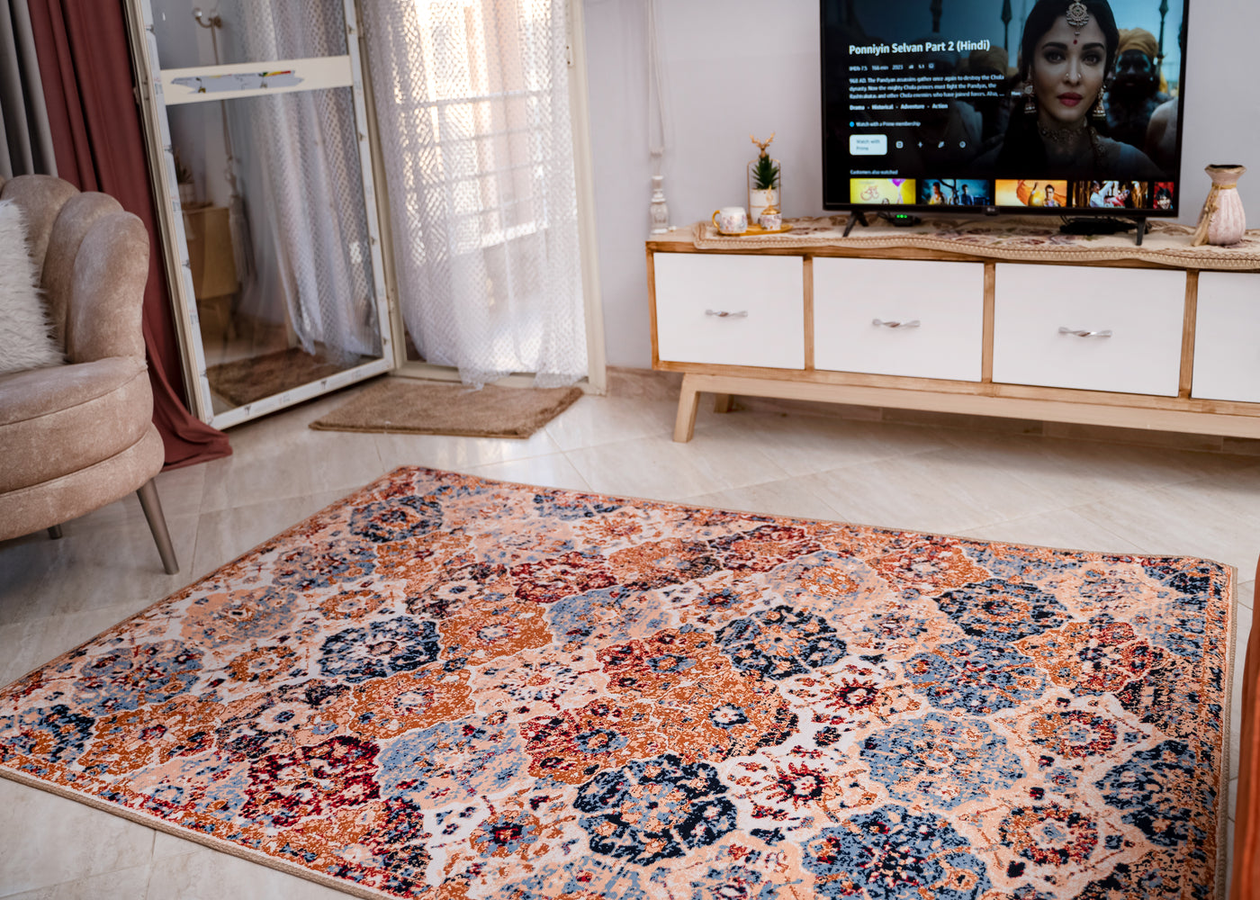 Qahira - Luxury Touch printed Area Rug