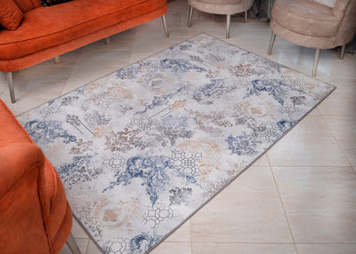 Alfa- Luxurious Soft Printed Rug