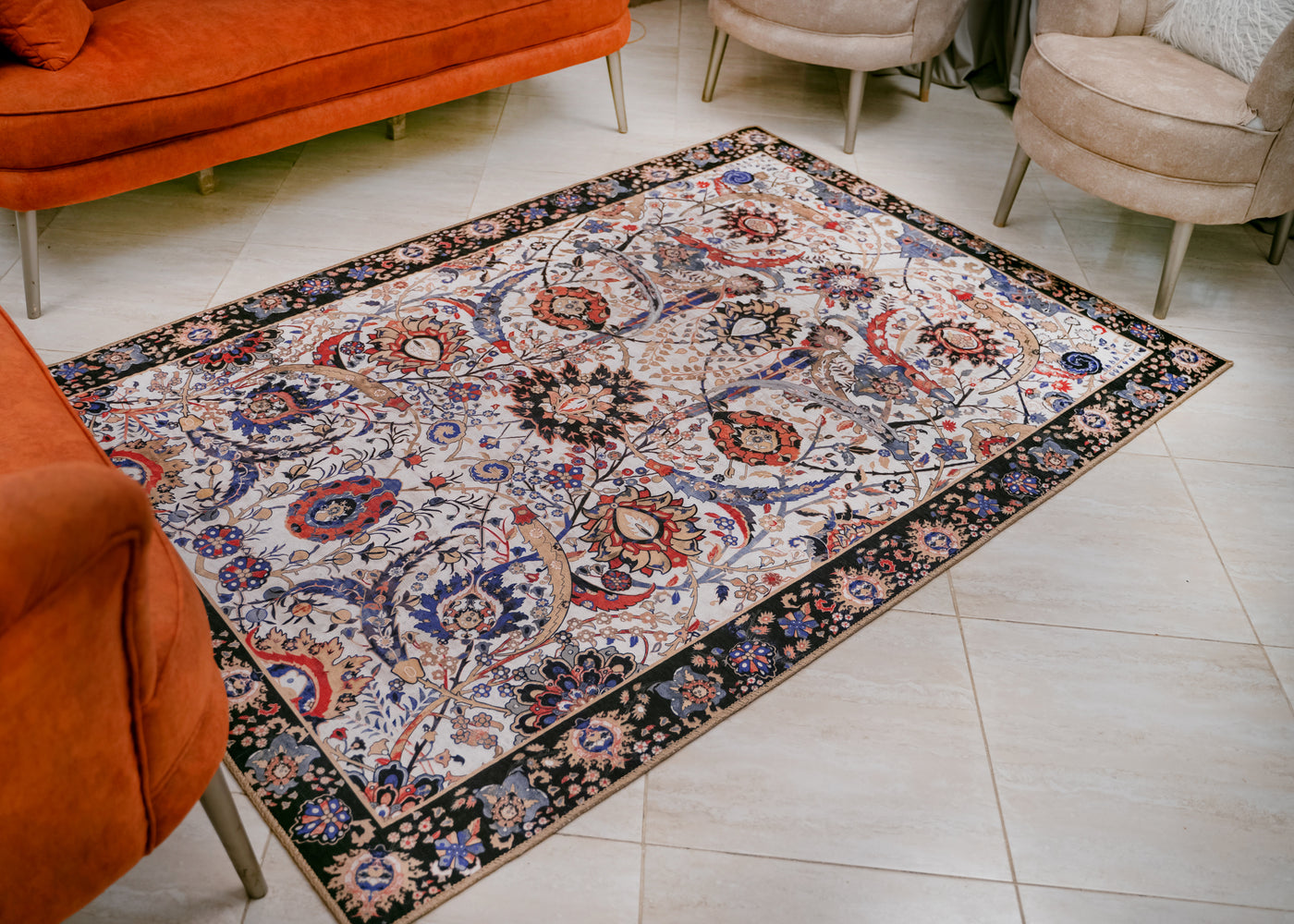 Hayatti - Soft Touch Printed Area Rug