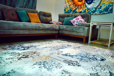 Alfa- Luxurious Soft Printed Rug