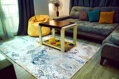 Alfa- Luxurious Soft Printed Rug