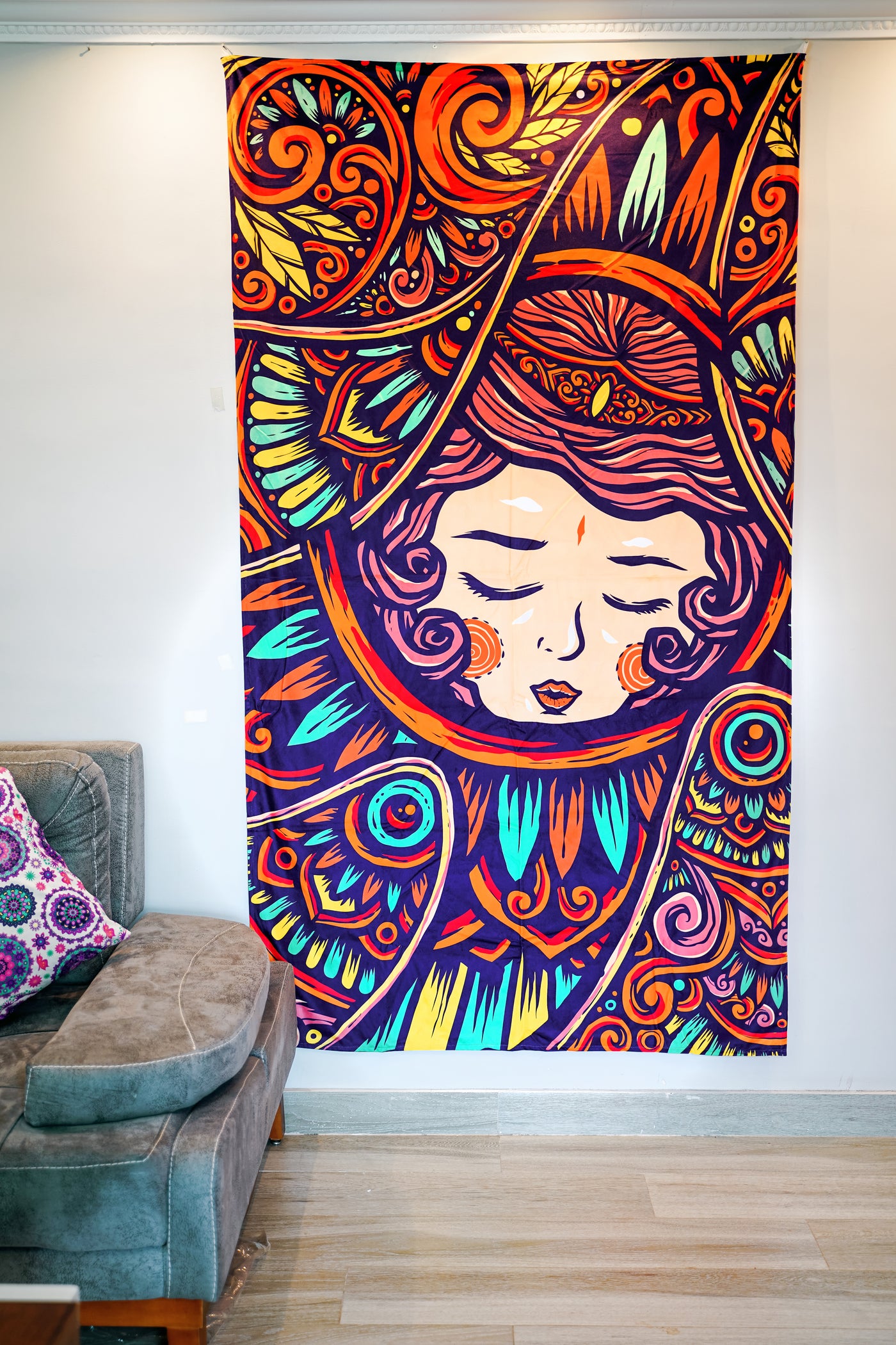 Golden Sleeping Beauty Tapestry