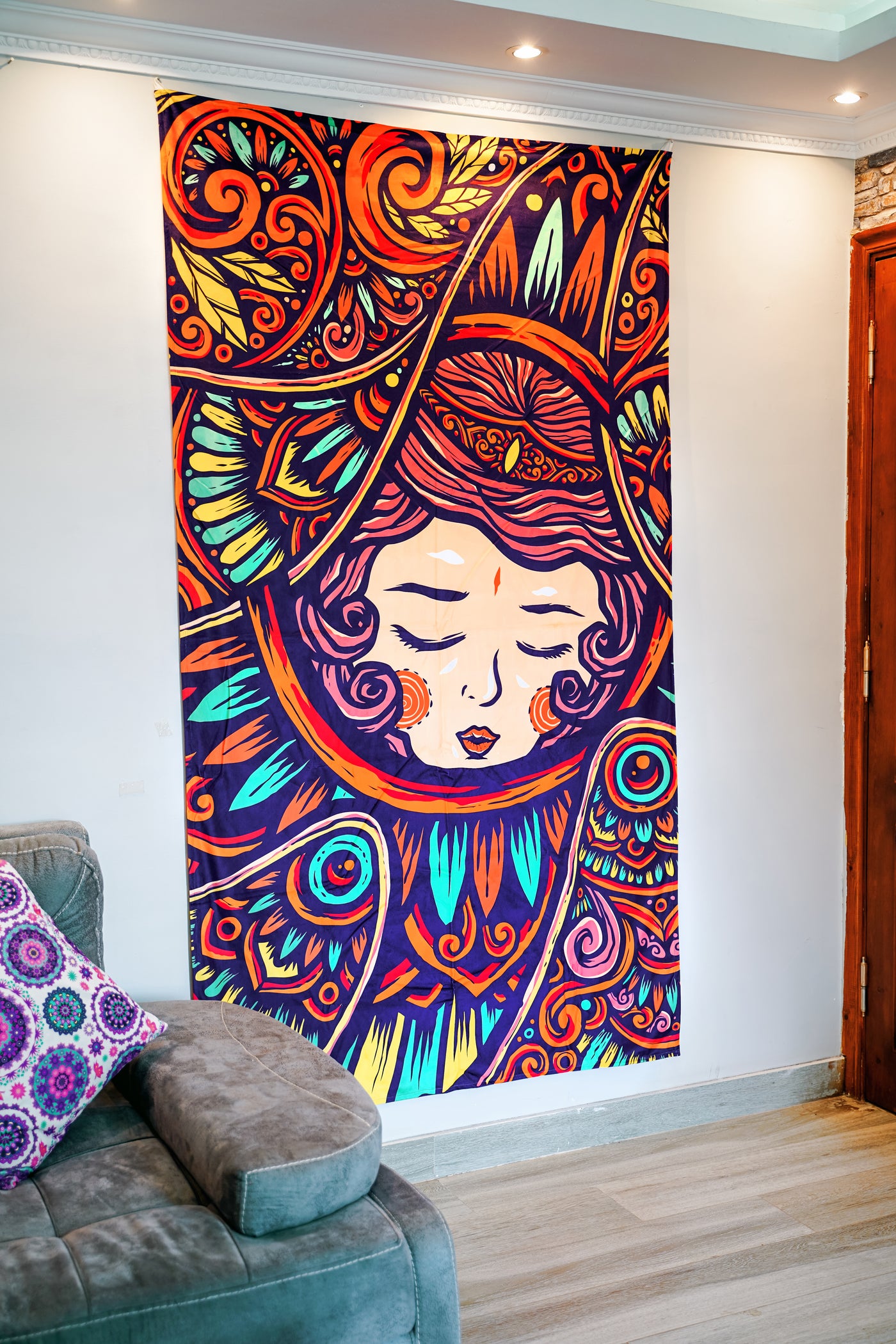 Golden Sleeping Beauty Tapestry
