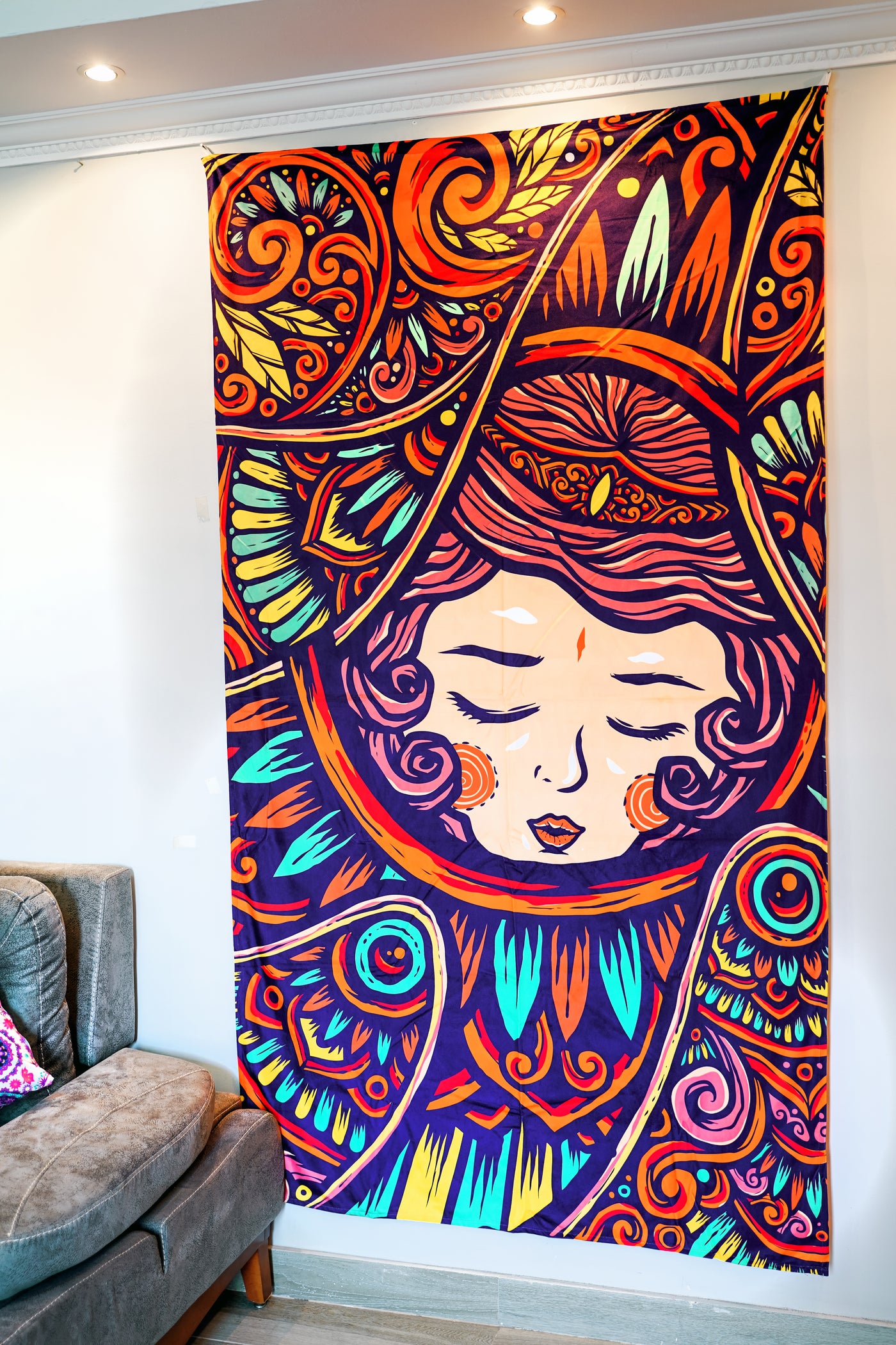 Golden Sleeping Beauty Tapestry