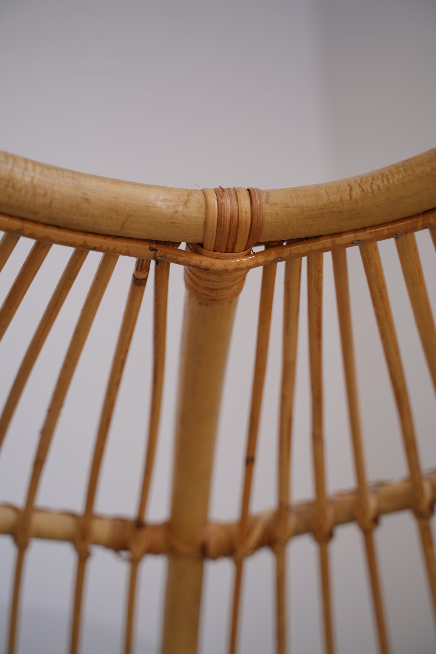 Boho Bamboo Cocoon Chair – Handmade Rattan Egg Seat for Balcony or Living Room