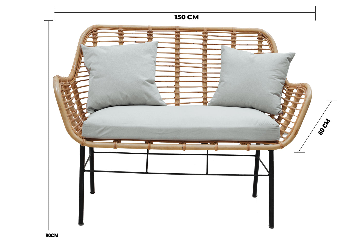 Handmade Natural Bamboo Sofa – Durable Indoor & Outdoor Piece