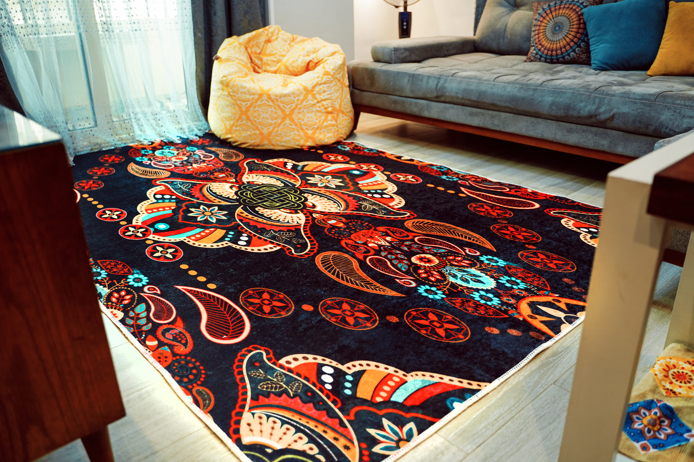 Balb- Chic Soft Area Printed Rug