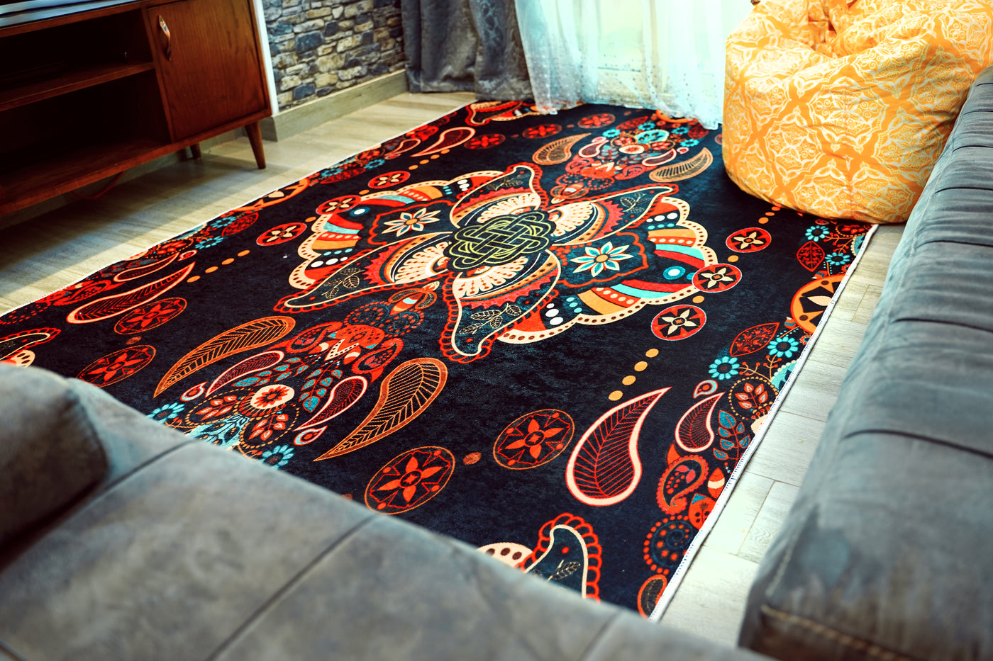 Balb- Chic Soft Area Printed Rug