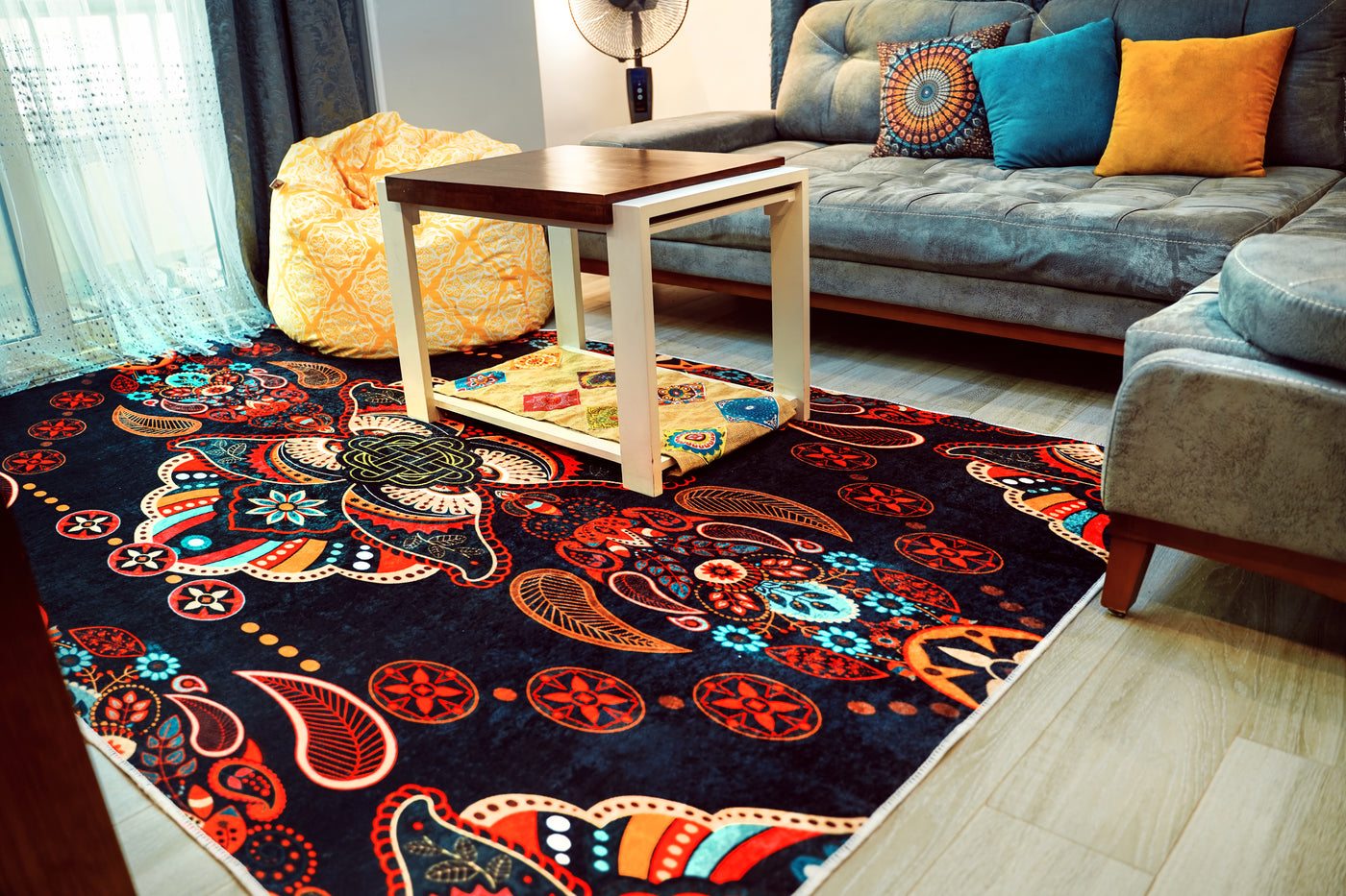 Balb- Chic Soft Area Printed Rug