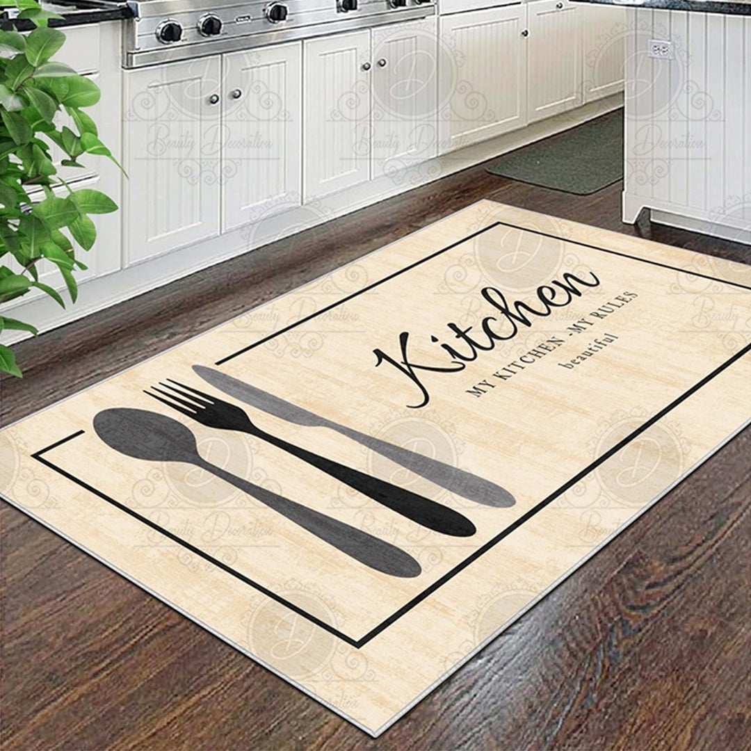 Salta - Non-Slip Kitchen Printed Rug