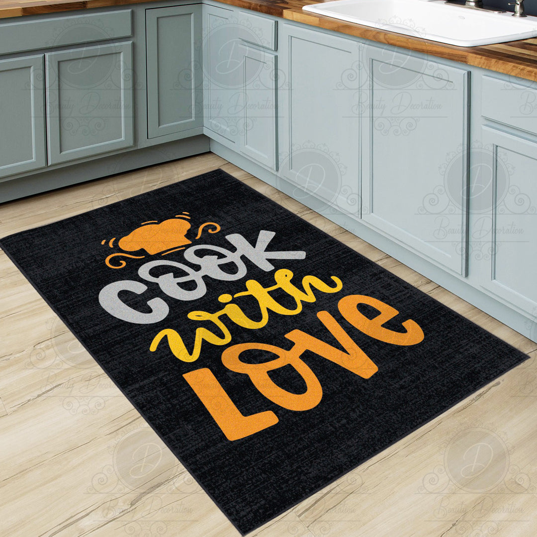 Alpo - Non-Slip Kitchen Printed Rug