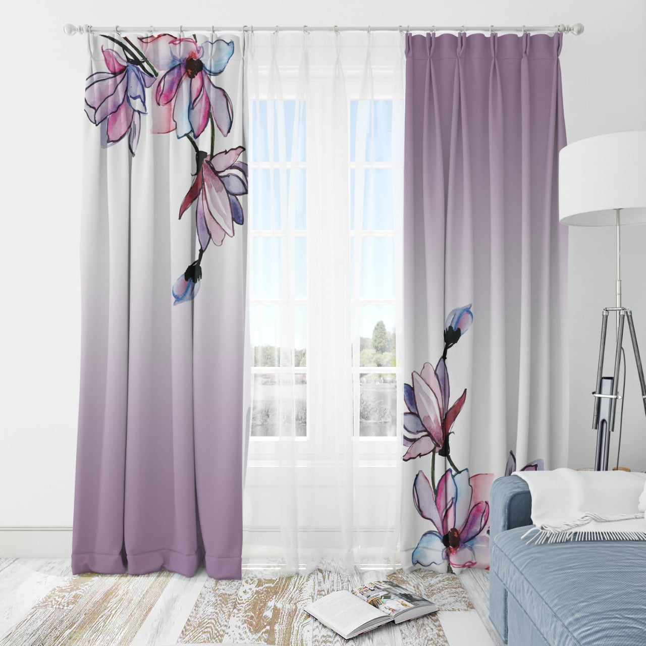 Borma - Printed window curtain