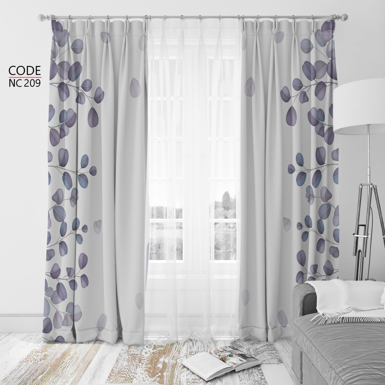 Viro - Printed window curtain