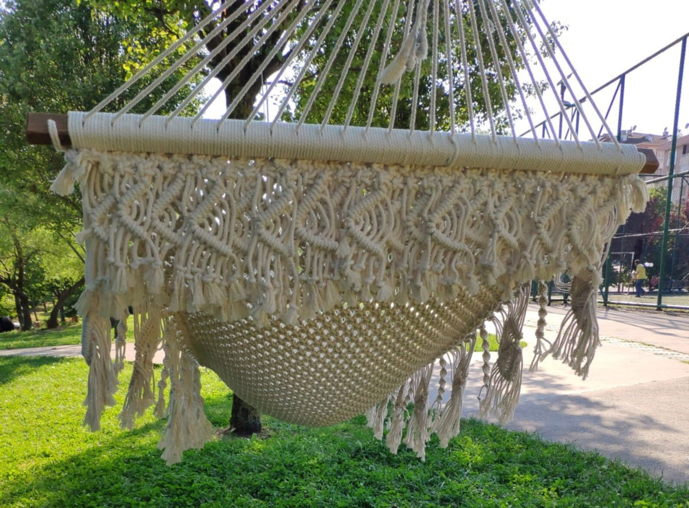 🌿Rola Macrame Hanging Hammock Chair – Boho Indoor & Outdoor Swing