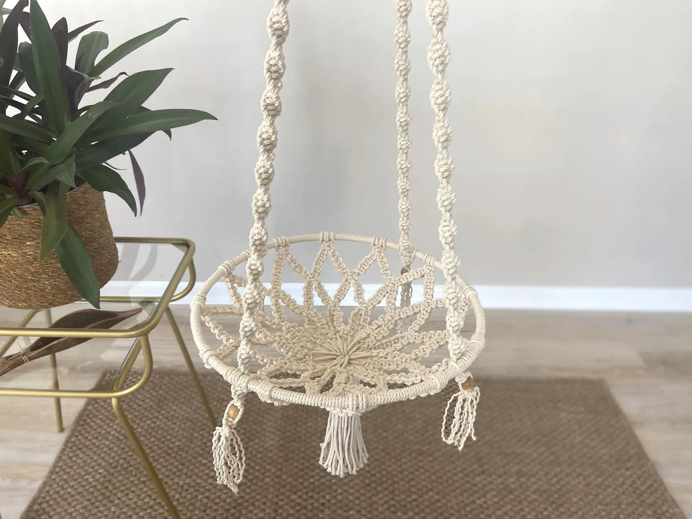 🐾 MeshMesh Macrame Pet Hammock – Cozy Boho Bed for Cats & Small Dogs