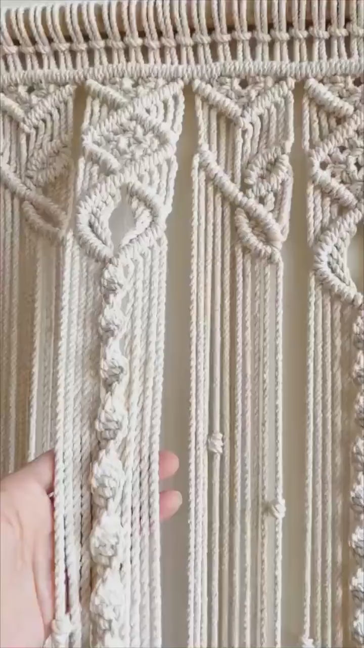 Flaming - Handmade Macrame Curtain