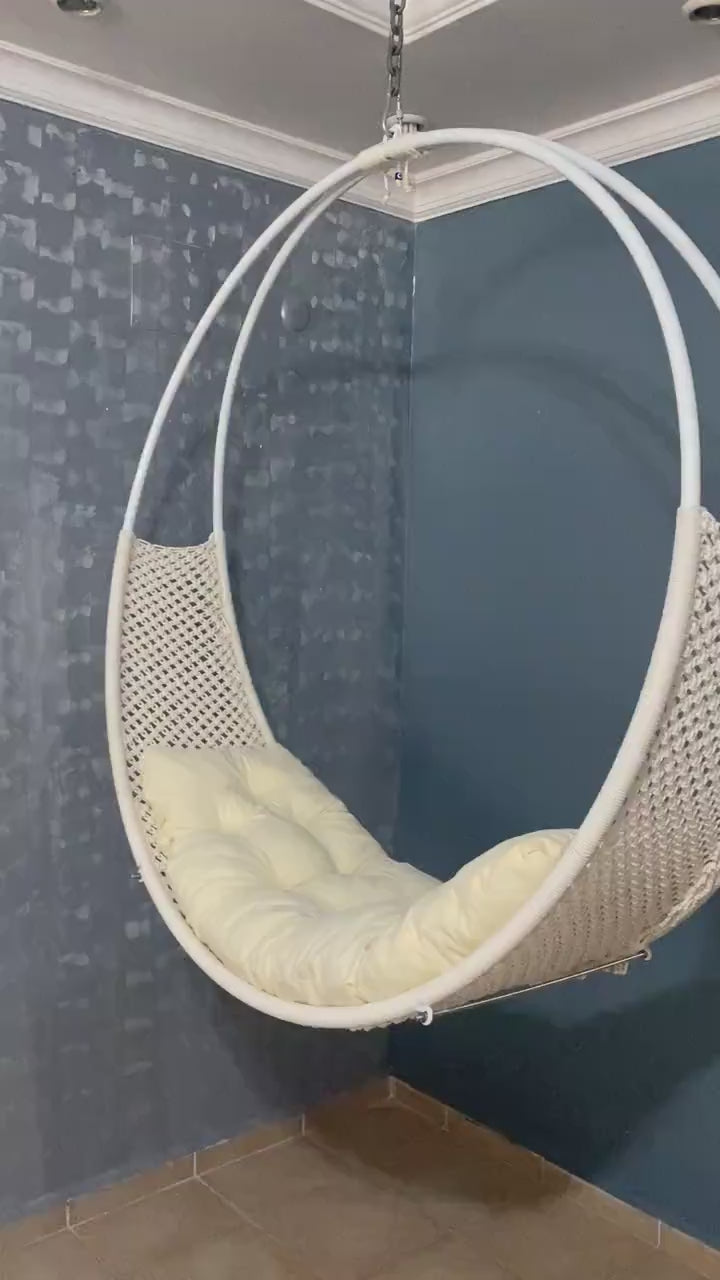 🌿Zaw Macrame Hanging Hammock Chair – Boho Indoor & Outdoor Swing