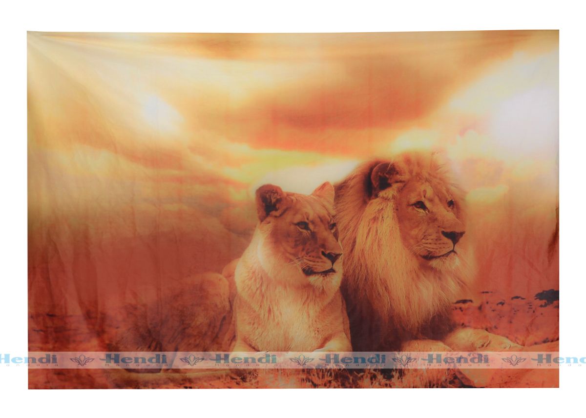 African Lion Tapestry