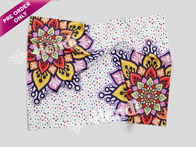 Shiny Bloom-violet  2 Table Cover