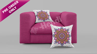 Shiny Bloom-Pink Cushion