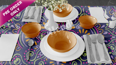 Dark Petals Table Cover