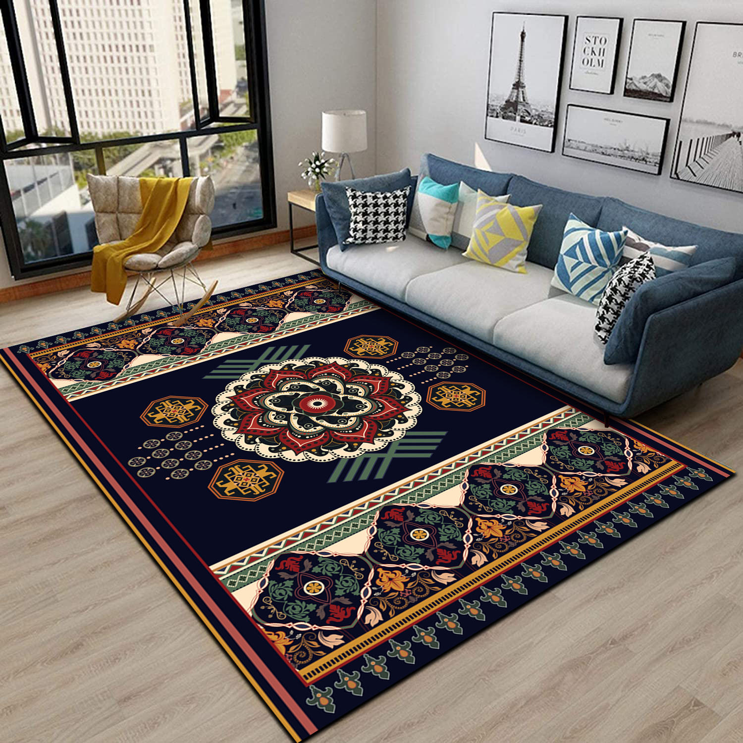 Anyera - Luxurious Soft Printed Rug – HENDI
