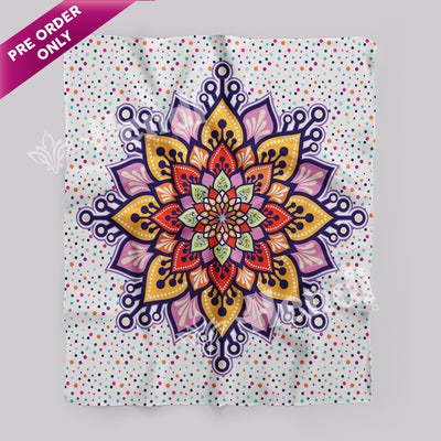 Shiny Bloom-Violet Tapestry