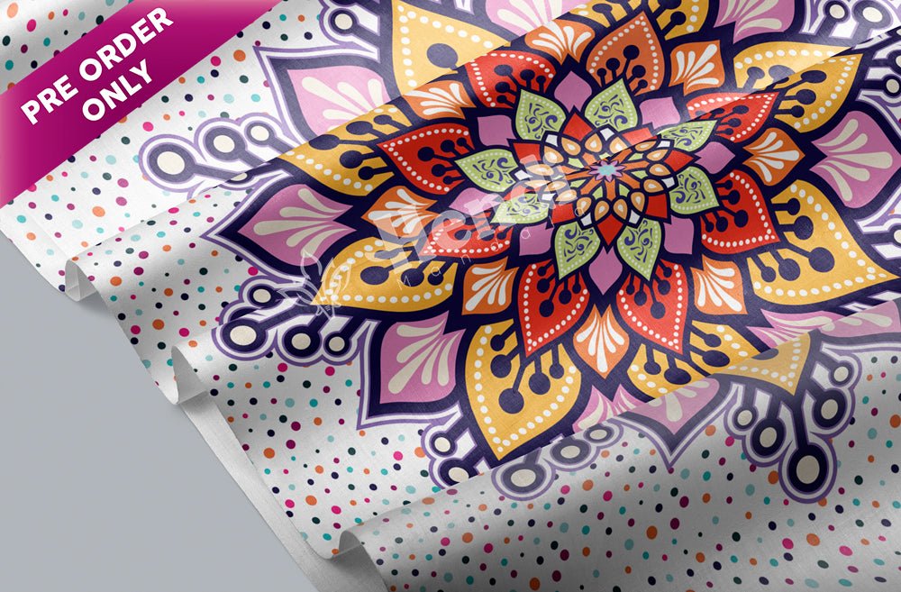 Shiny Bloom-Violet Tapestry