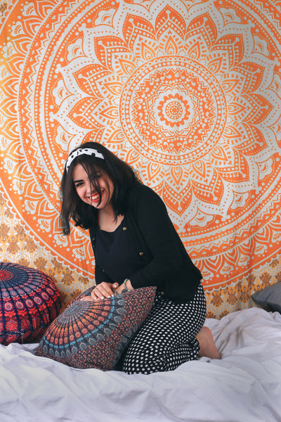 Eternally Classic Orange Tapestry