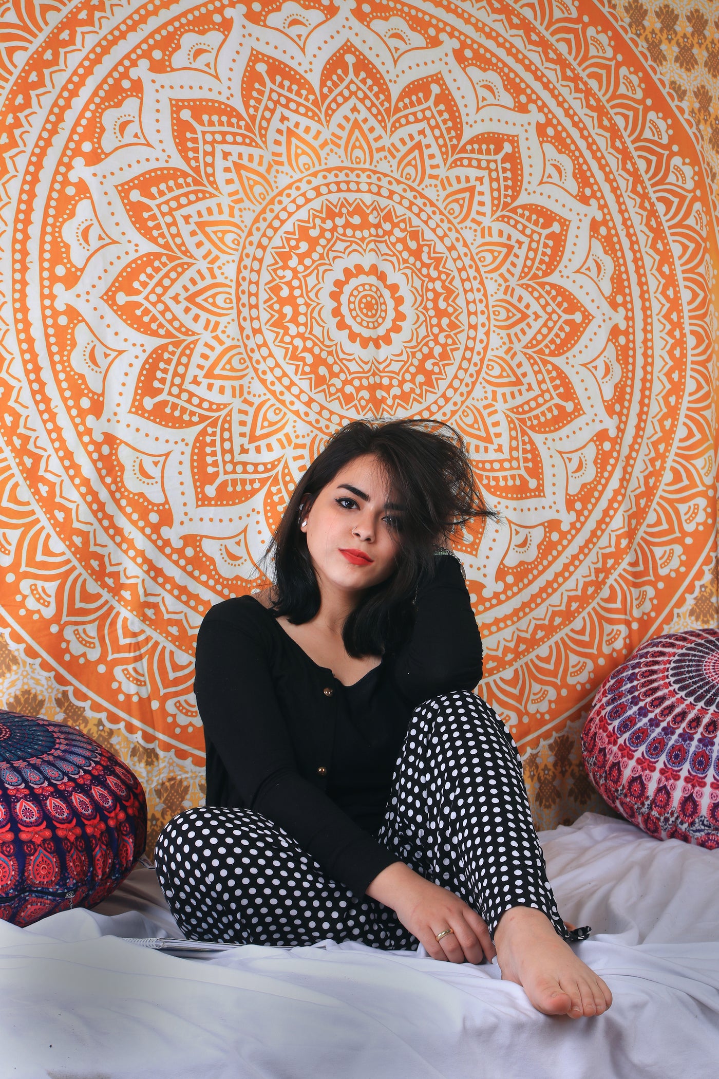 Eternally Classic Orange Tapestry