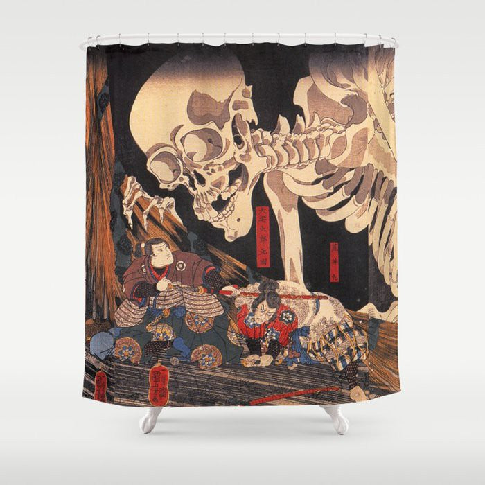 Takiyasha the Witch and the Skeleton Spectre Shower Curtain