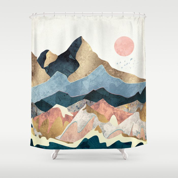 Mountain-View  Shower Curtain